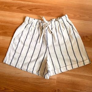 Shorts Uniqlo Women Linen Cotton Relaxed High Rise